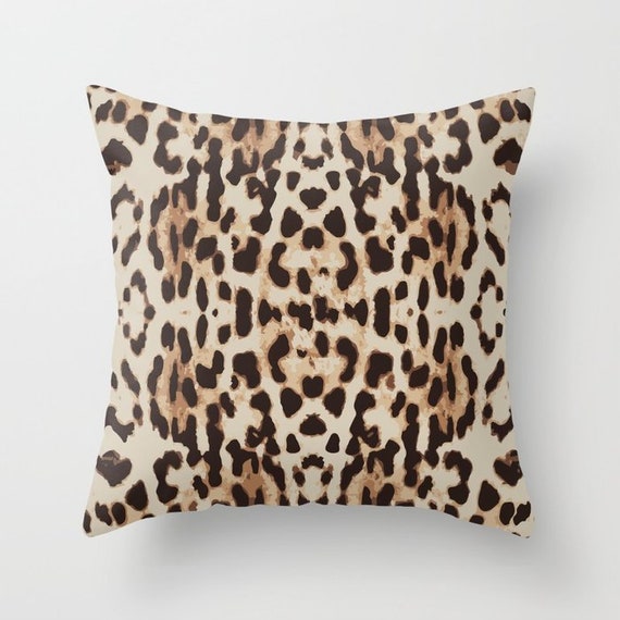 Leopard Print Pillow Animal Print Pillow Leopard Decor Etsy