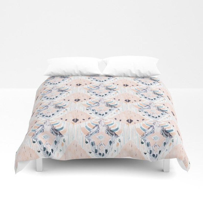Duvet Cover Queen Bohemian Light Pink Comforter Dorm Bedding King Twin Xl Full Boho Set Gray Girls