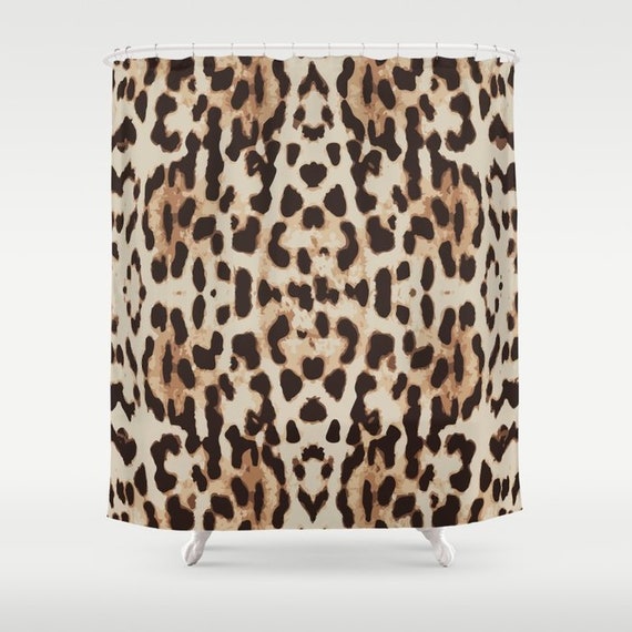 animal print shower curtain