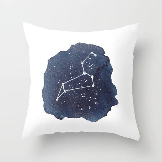 Leo Constellation Pillow Leo Gifts Star constellations pillow case Zodiac