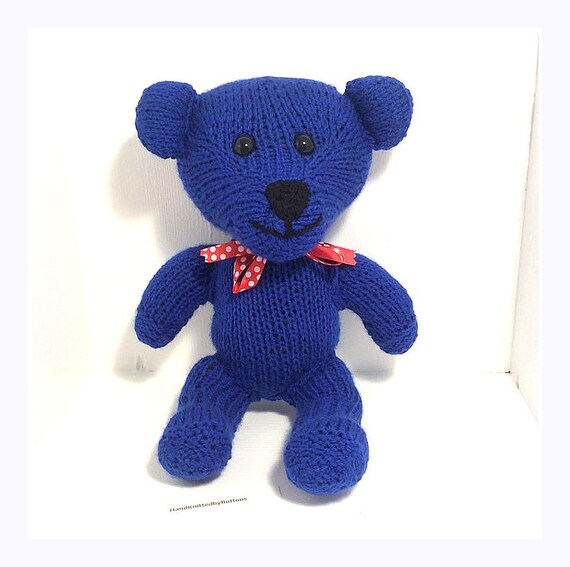 royal blue teddy bear