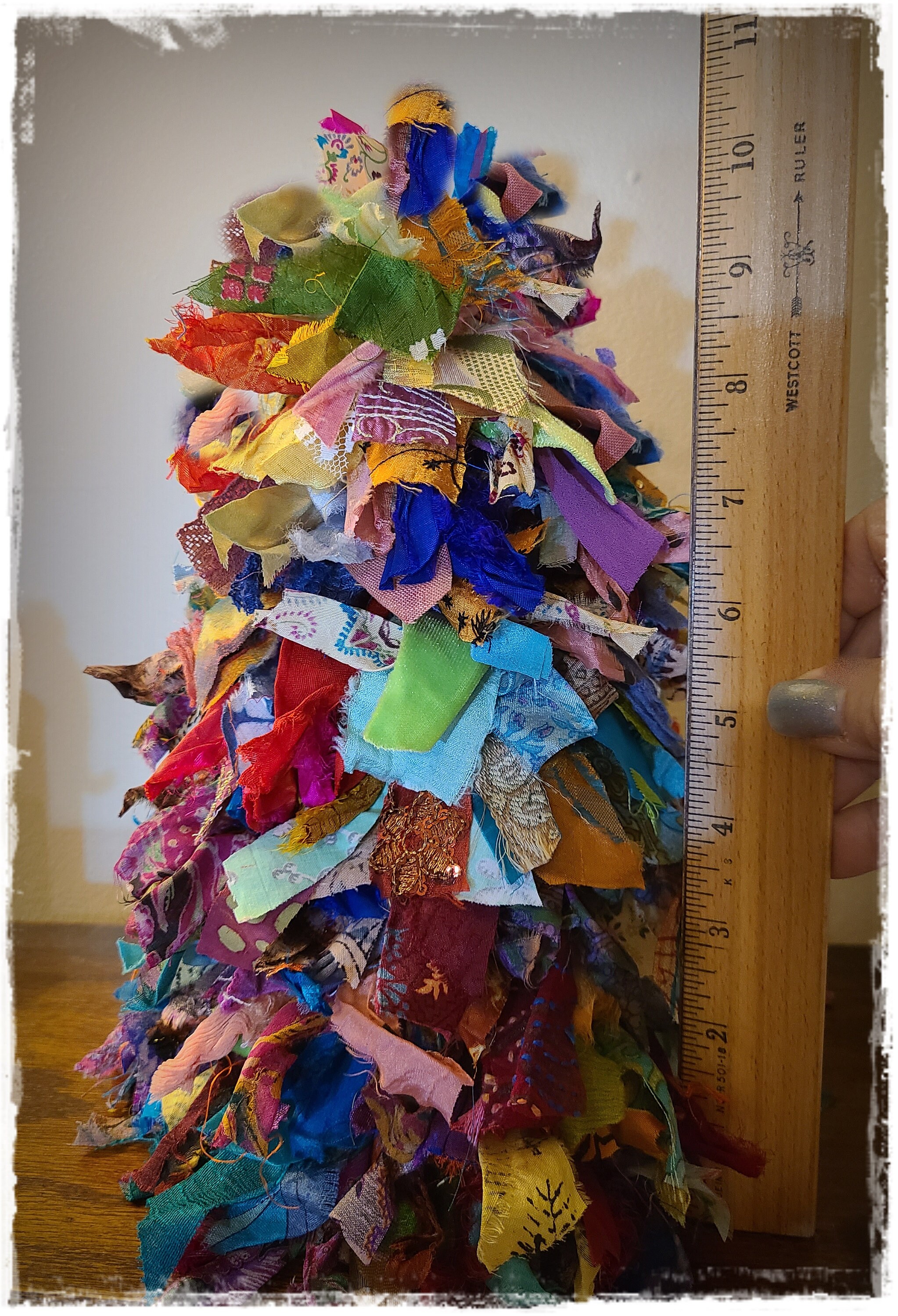 COLORFUL Shabby-chic Tattered Rag Tree - TAKING ORDERS - Artisan-made ...