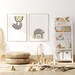 Set of TWO Sloth Prints, Printable Nursery Illustration, Modern Kids ...