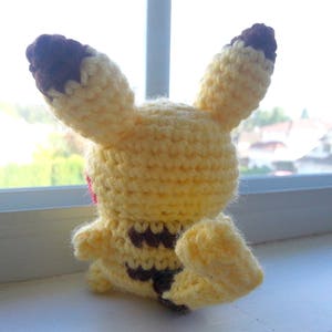 pikachu evolution amigurumi crochet plush pichu raichu pokemon plushie image 3