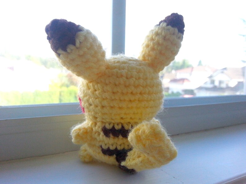 pikachu evolution amigurumi crochet plush pichu raichu pokemon plushie image 3