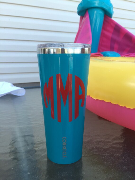 Monogram Decal for Tumblers Perfect for Yeti Corkcicle and Etsy