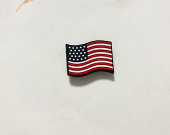 American Flag shoe charm