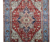 Handmade New Heriz Rug Design 701028 Size 6 39 -0 quot x 9 39 -0 quot