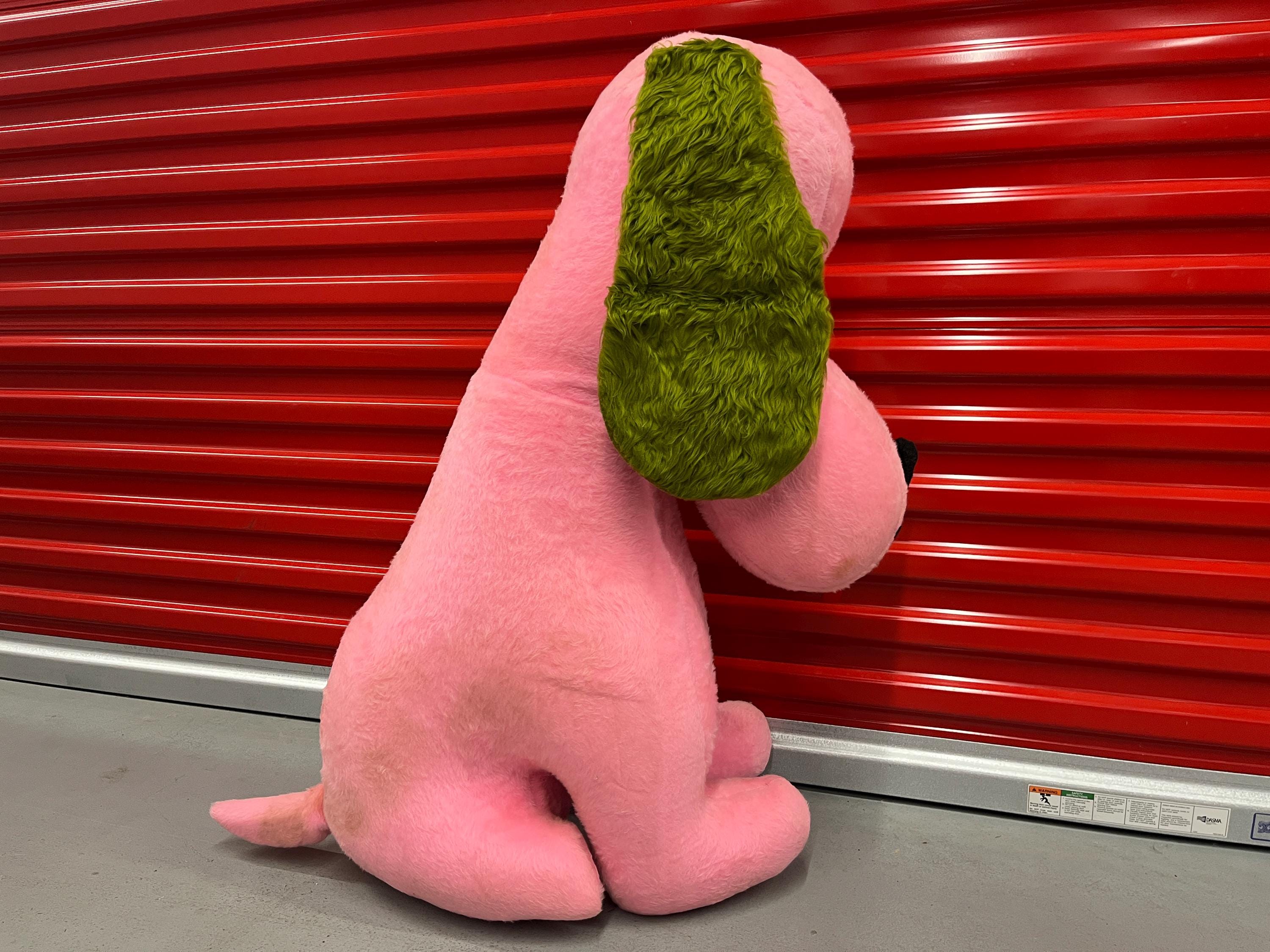 Pink Cbj MASSIVE Vintage Pink Plush Dog – 1960s 1970s Carnival Prize Snoopy – XL ...