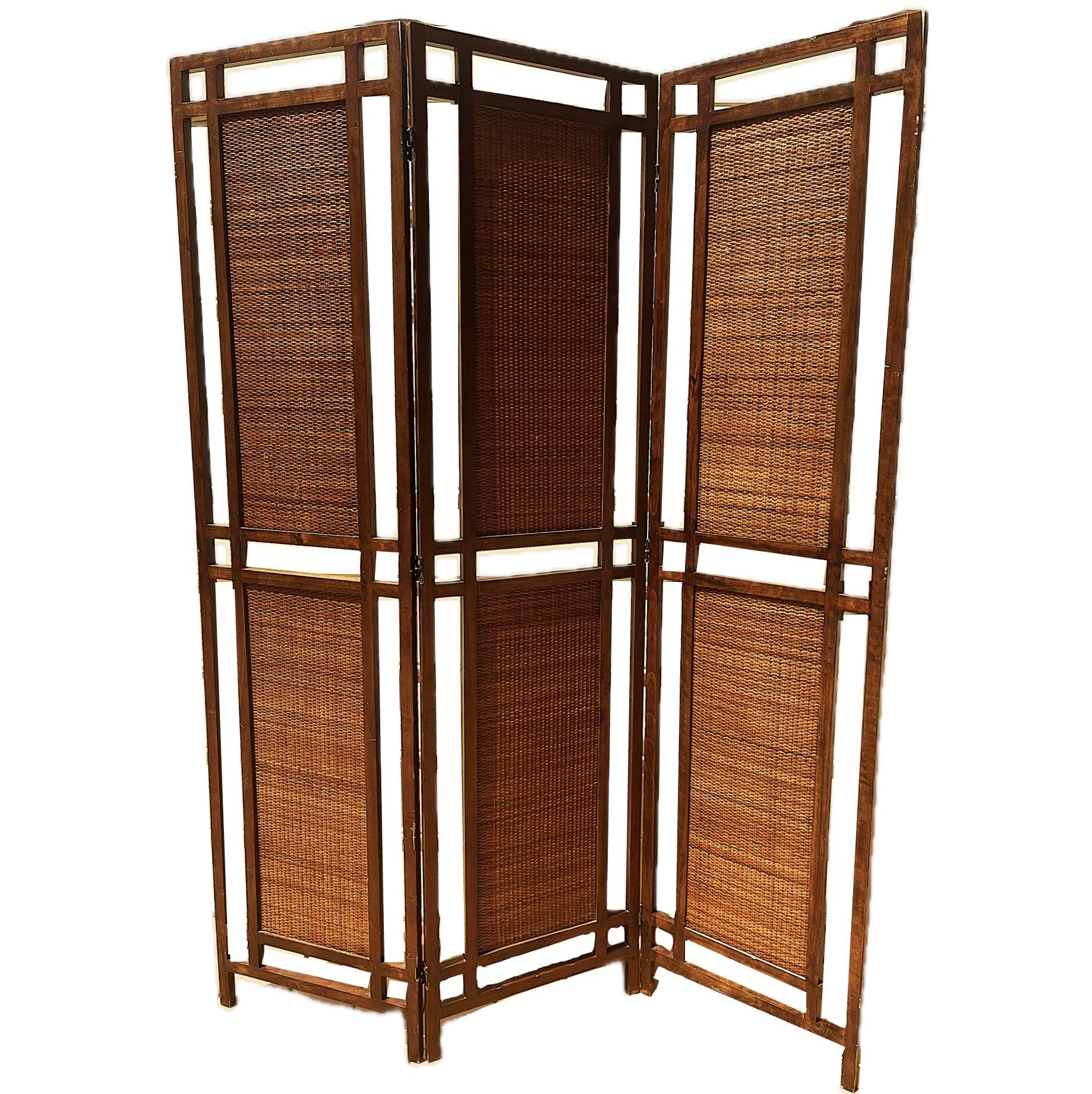 Vintage Mid Century Modern Room Divider - 1950s / 1960s - Walnut