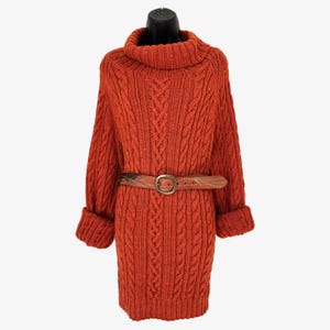 strapless open back dress Women's Ease Into It Camel Brown Knit Half-Zip Funnel Collar Longline Sweater Dress | Color: Tan | Size: M main image 0
