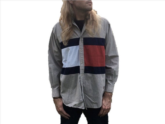 color block tommy hilfiger shirt