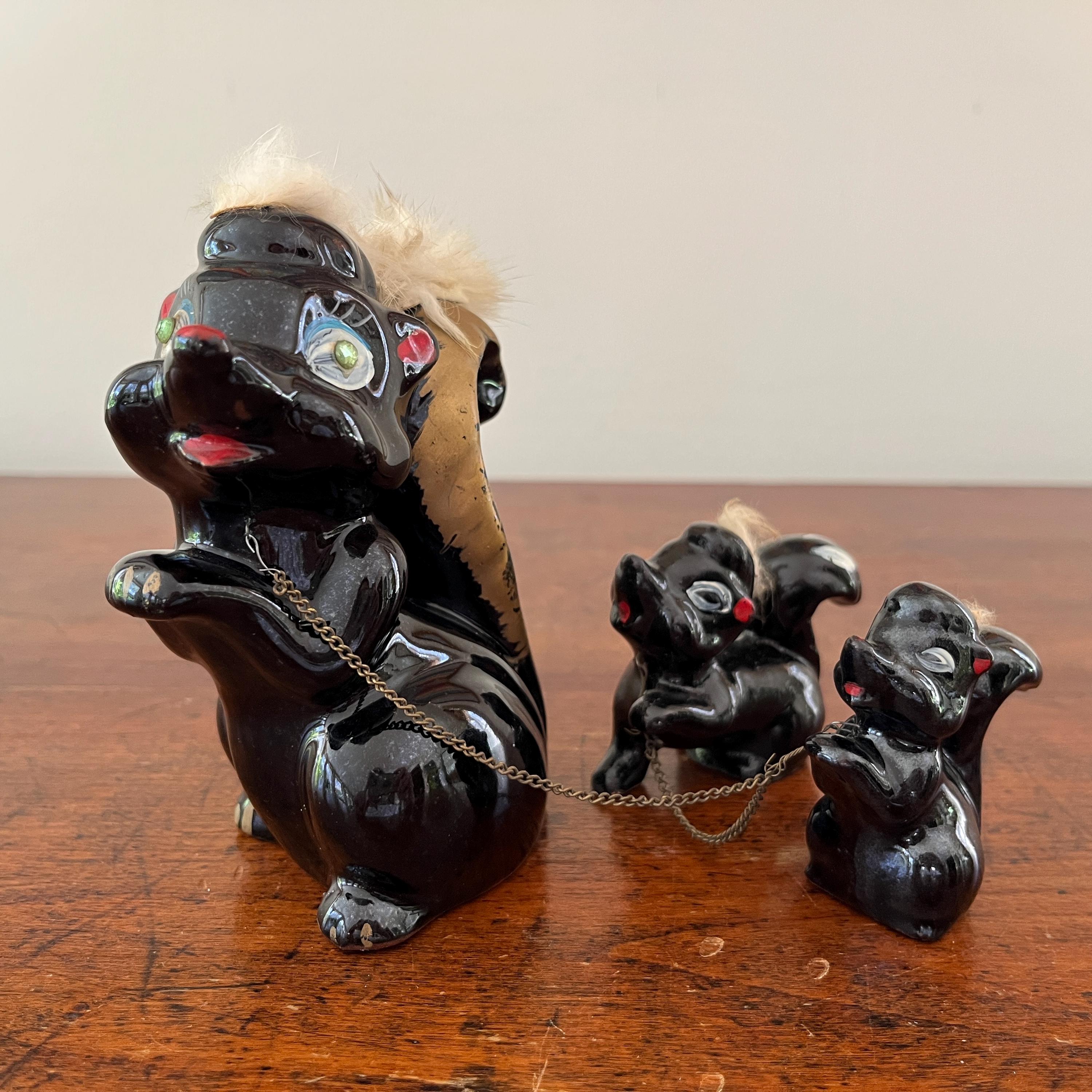 Japanese Skunk Ceramic With Fur - Etsy