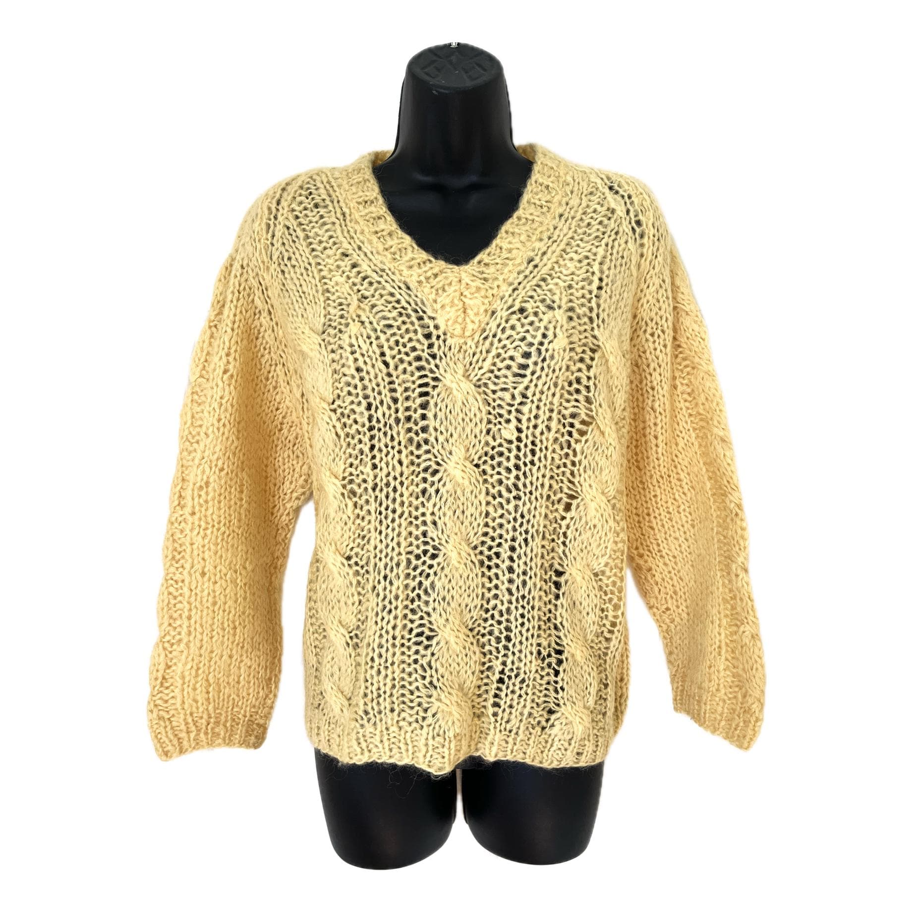 【VINTAGE】EUROPE IMPORT WOOL MOHAIR KNIT Archive Vintage Stussy Knit 8 Ball Collectio Pullover Mohair