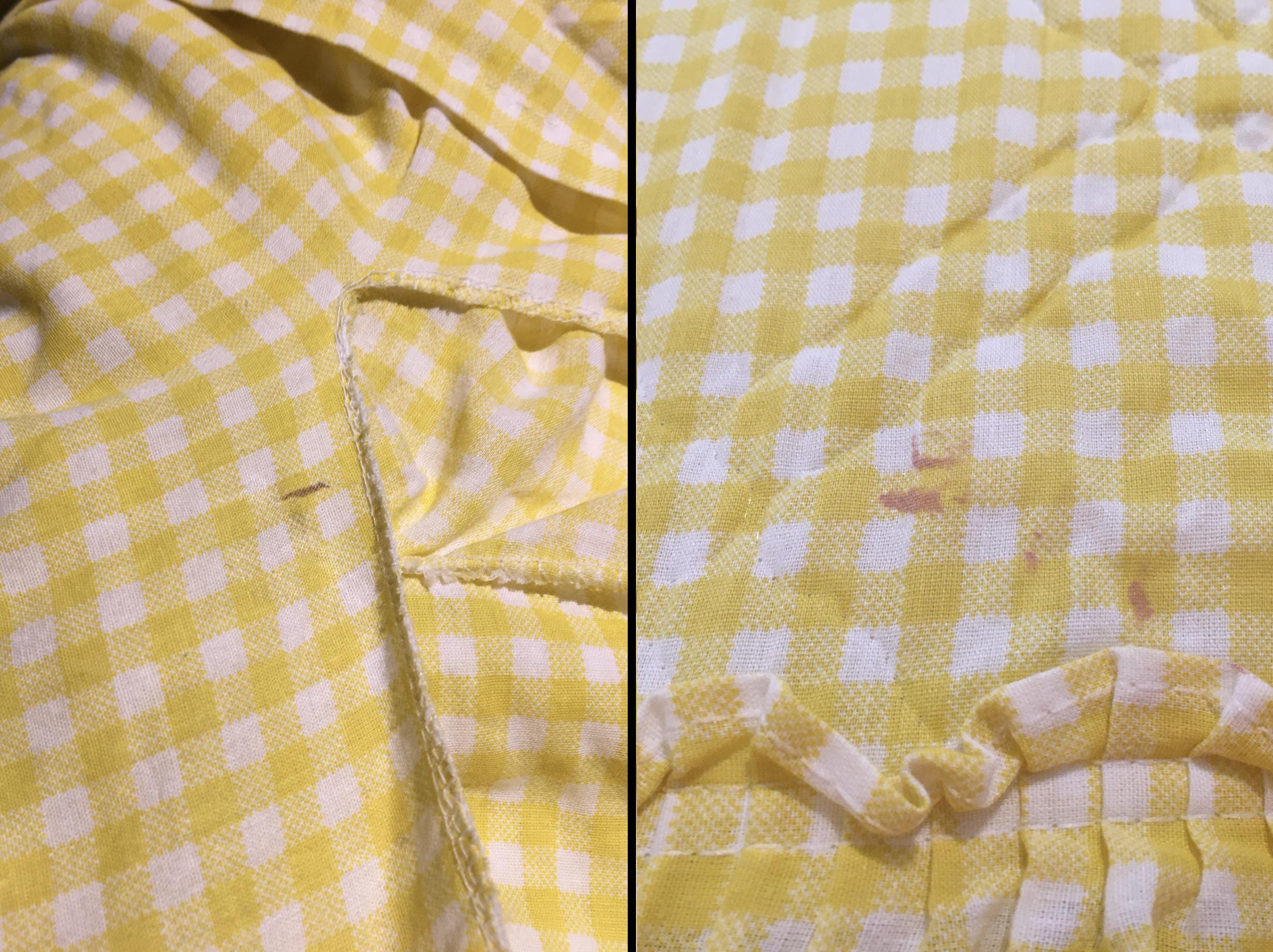 Vintage 60s 70s Bedspread & Matching Skirt – Sears – Yellow