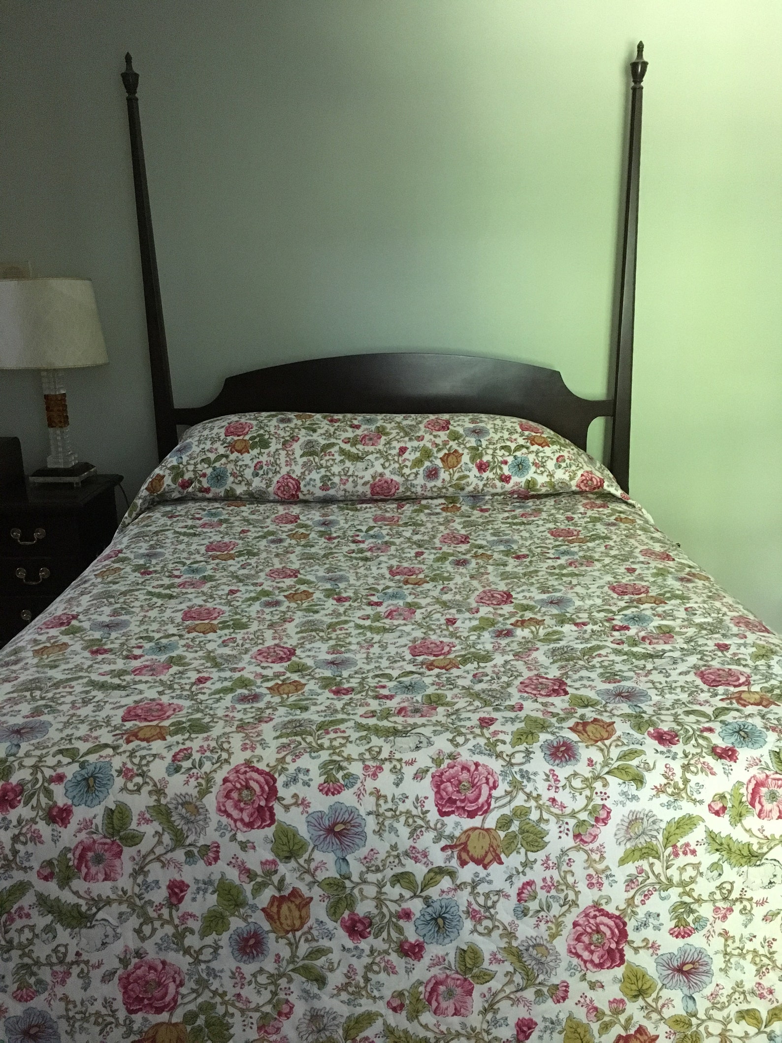 KING SIZE Vintage Bedspread by Springmaid 1960's Floral Etsy