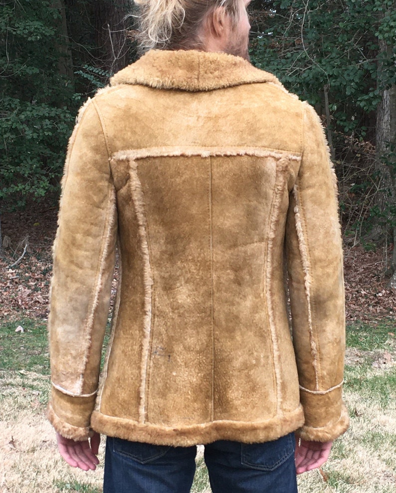 1970's Genuine Sheepskin Sherpa Coat 100 Shearling Wool Etsy Ireland