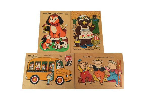 fisher price wooden puzzles