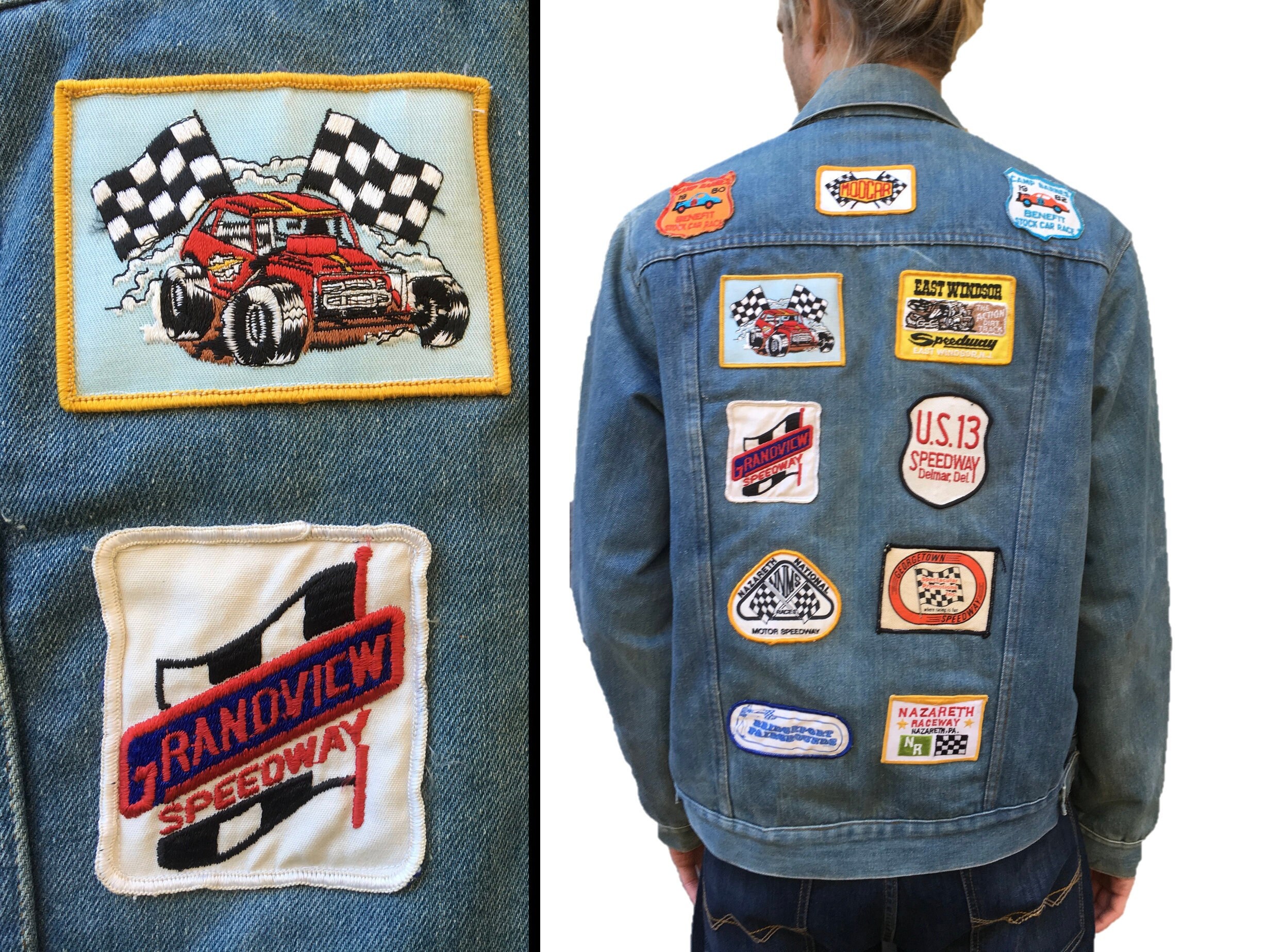 Vintage Custom Racing Denim Jacket 
