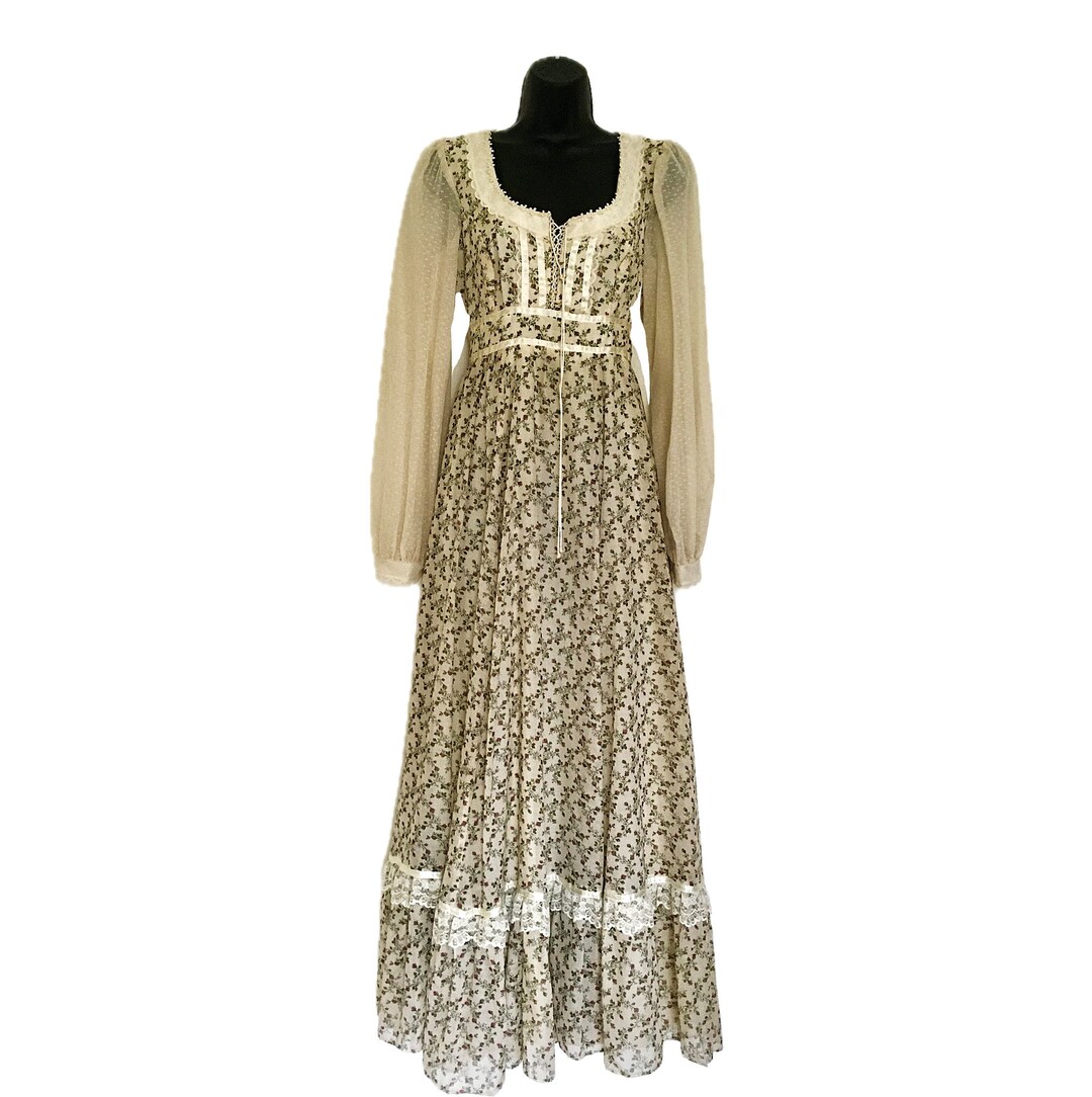 Vintage Gunne Sax Dress by Designer Jessica Mcclintock Prairie Style ...
