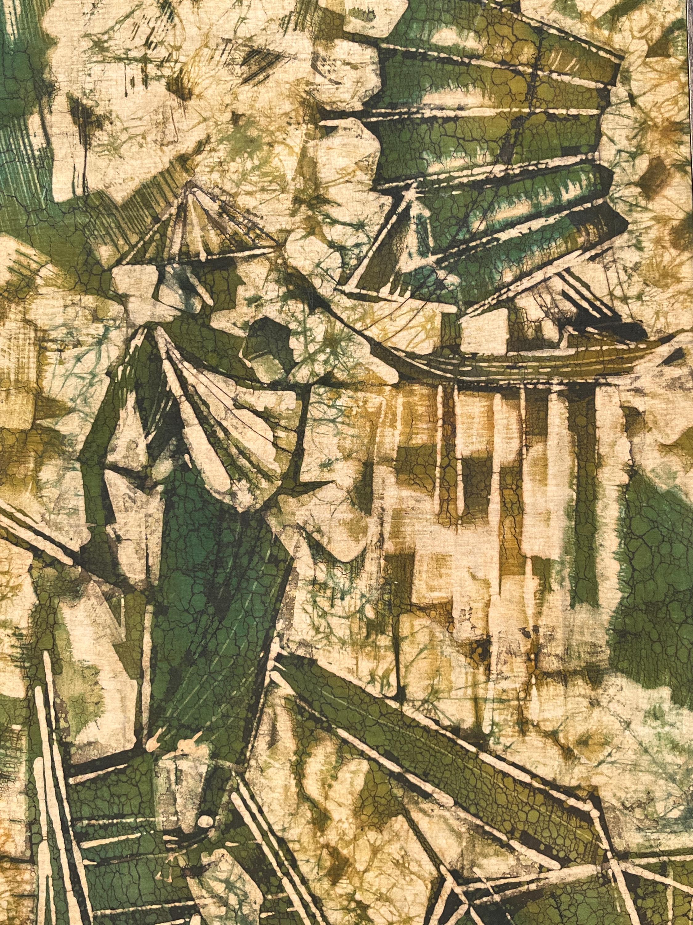 バティック絵画 世界にたった一つの生命樹［バティック絵画］ ［100枚のバティック（7 絵画