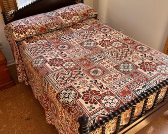 Vintage 1980s / 1990s Comforter by Revman - Reversible - Abstract
