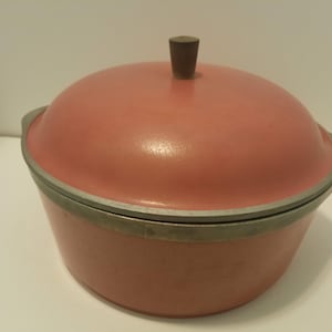 CLUB Red Aluminum vintage Dutch Oven Stock Pot Pan with Lid Retro Kitchen Cookware Ovenware