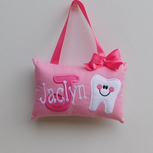 Pink Personalized Tooth Fairy Pillow