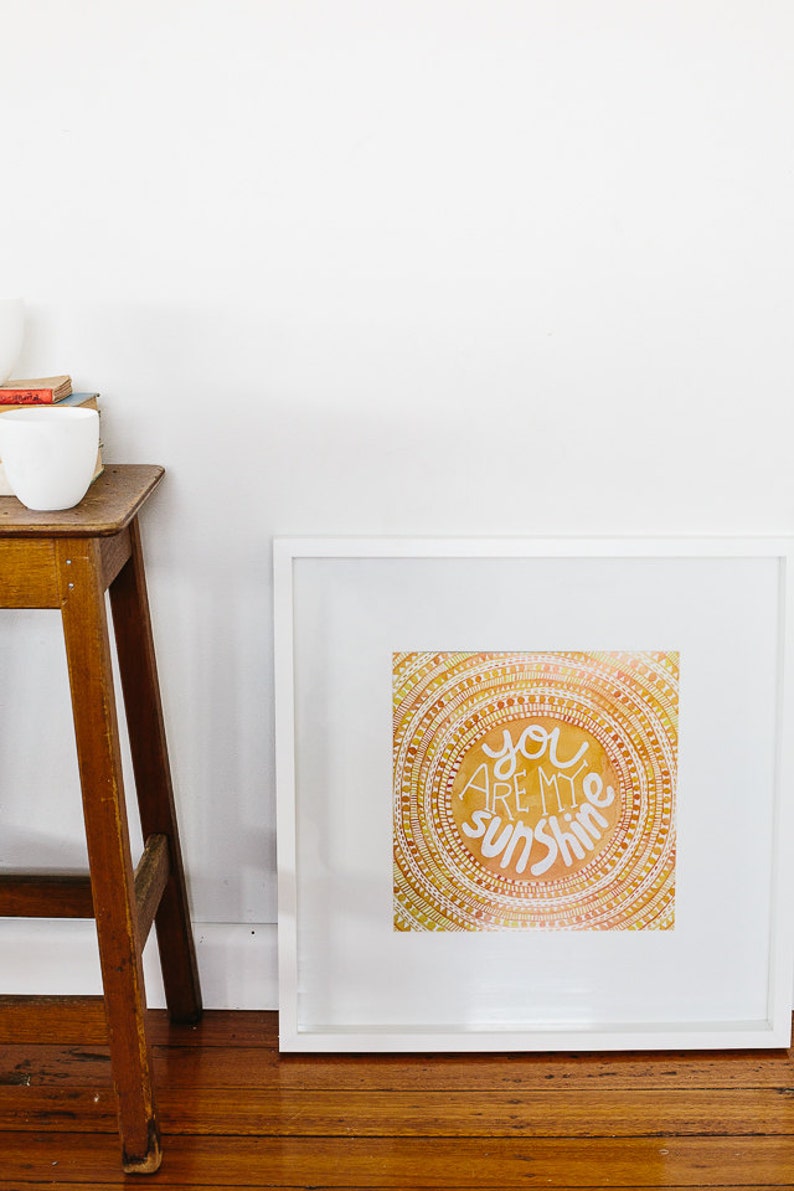 You Are My Sunshine Wall Art Decor For Childrens Room Image 0