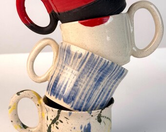 Handmade Stoneware Espresso / Sake Cups