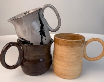 Handmade Stoneware Ceramic Coffee or Tea Cup