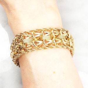 18K Yellow Gold Charm Bracelet , Large Charm Bracelet, Heavy Charm