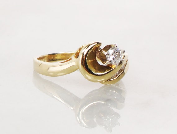 Vintage Diamond Engagement Ring Natural Diamond R… - image 5
