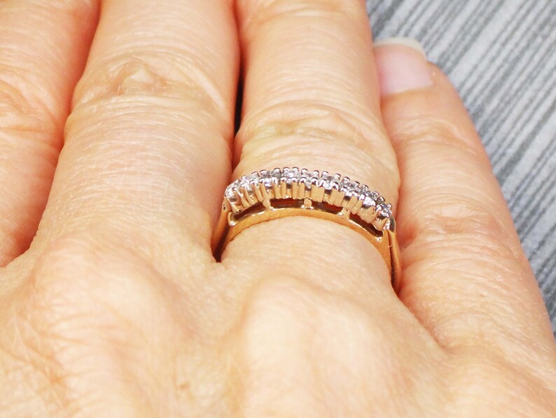 Vintage Diamond Ring 14k Gold Diamond Wedding Band Vintage Diamond Wedding Ring Vintage Wedding Band Diamond Wedding Band