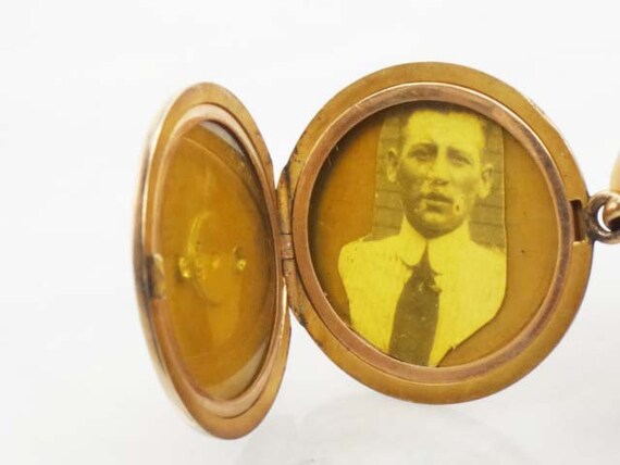 Vintage Masonic 10k Gold Locket Pendant Antique E… - image 8