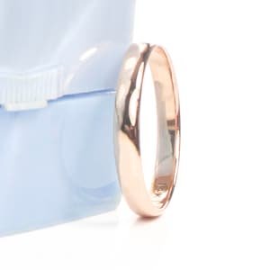 Vintage 14k Yellow Gold Wedding Band - 3 mm Stacking Ring Size 9.25