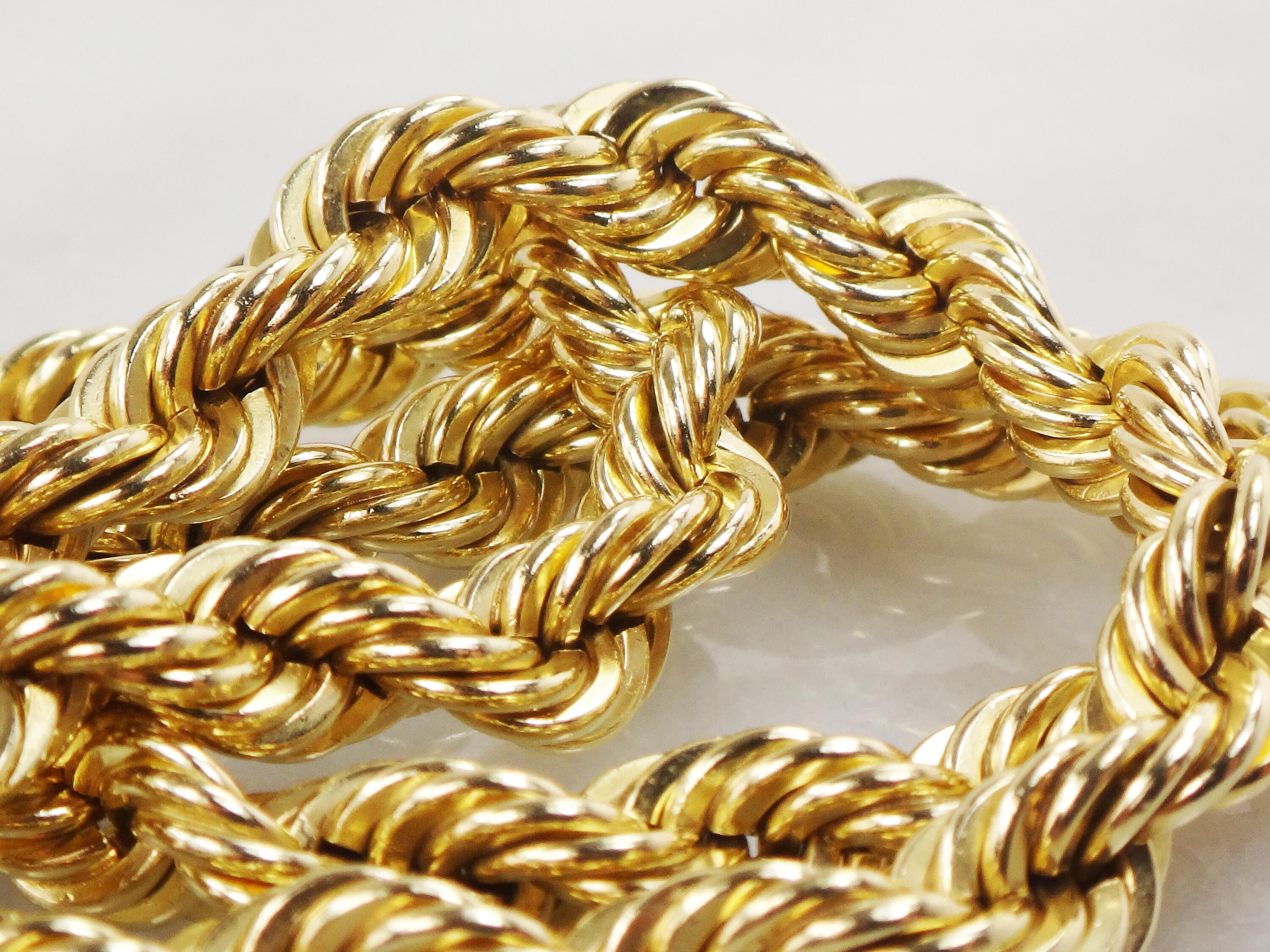 Macy's 14k gold rope deals chain