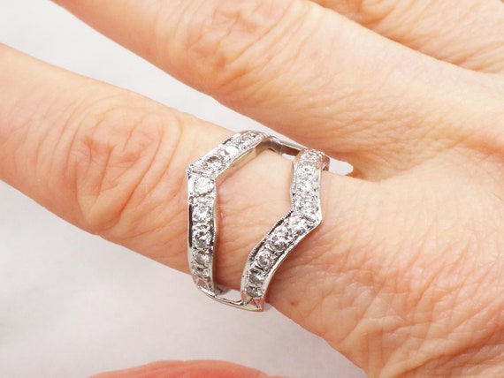 Diamond wedding deals band inserts