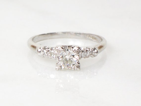 antique platinum wedding rings