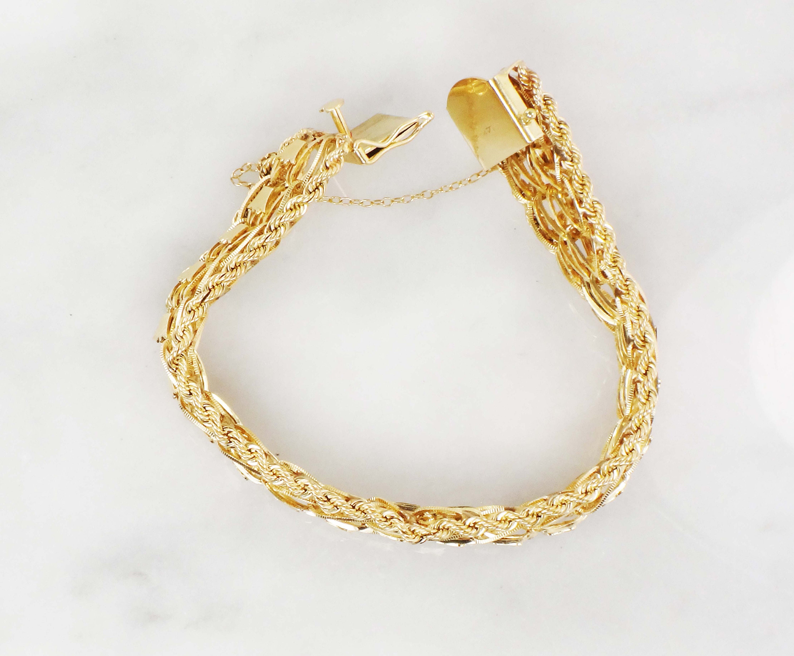 Vintage 14K Yellow Gold Charm Bracelet – Showplace