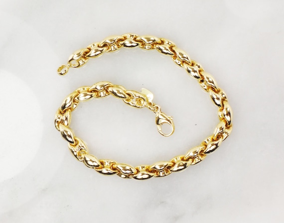 10mm Solid Cuban Link Bracelet in 18K Yellow Gold - Las Villas Jewelry |  Las Villas Jewelry