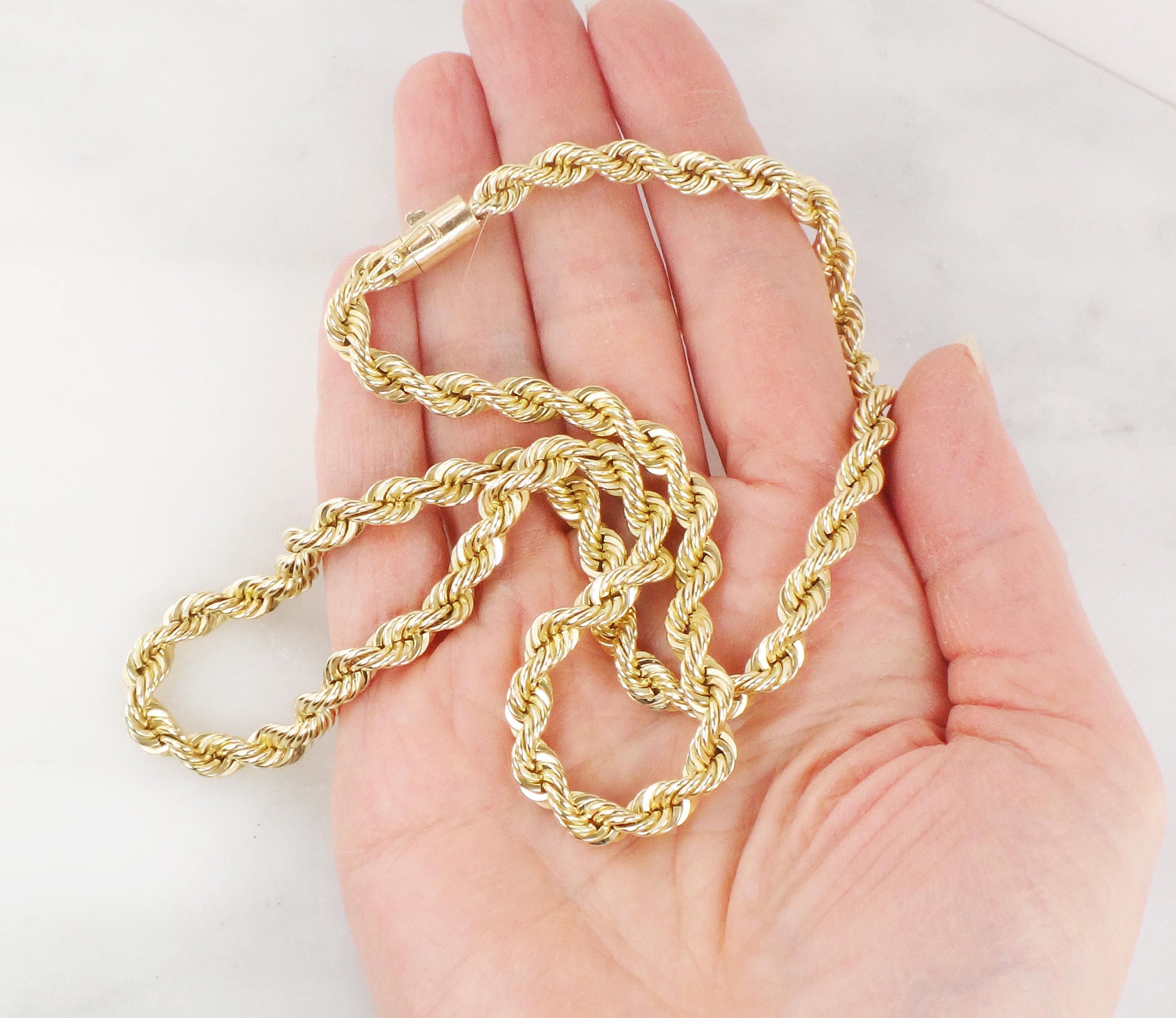 14k Gold Filled Round Cable Chain 5.1mm - Flat - InTheWorksBeads