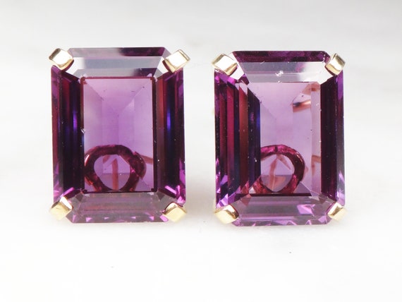 Purple 2024 sapphire earrings