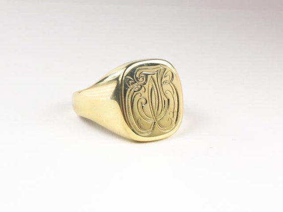 1950's Vintage 14K Solid Gold Nephrite Jade Ring 4 Grams Size 5 Vintage  Chinese Symbol Jade Ring 14K Gold Jade Rings Solid Gold Jade Rings