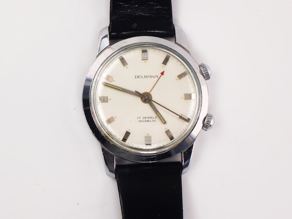 Vintage Delbana Stainless Steel Watch with Round … - image 2