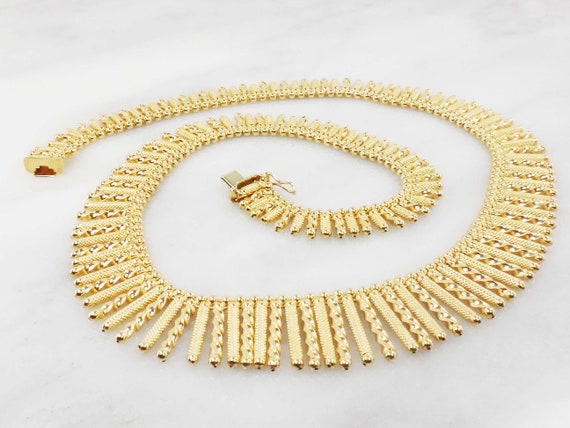 Vintage 18k Yellow Gold Italian Bib 