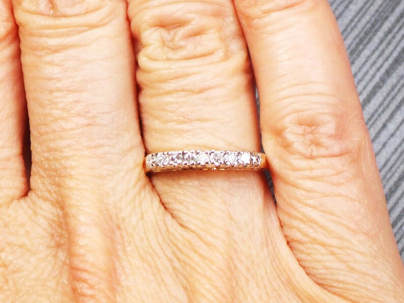 Vintage Diamond Ring 14k Gold Diamond Wedding Band Vintage Diamond Wedding Ring Vintage Wedding Band Diamond Wedding Band