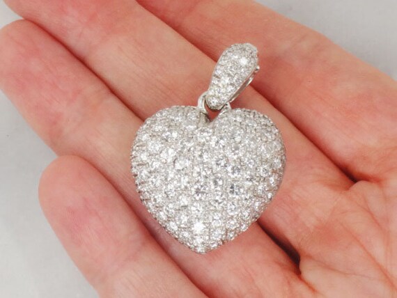 Pave shop diamond pendant