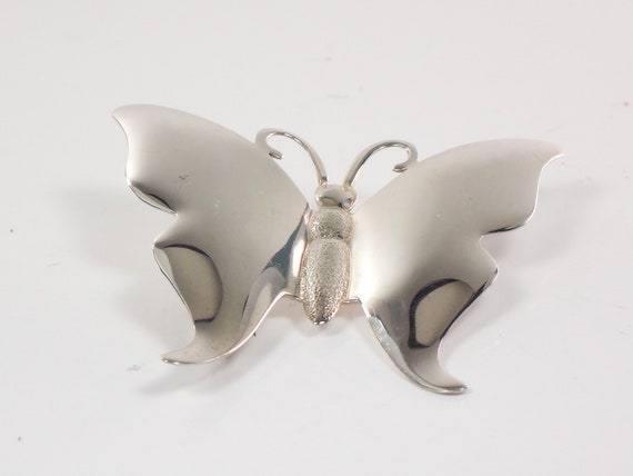 Vintage International Silver Large Butterfly Conv… - image 2