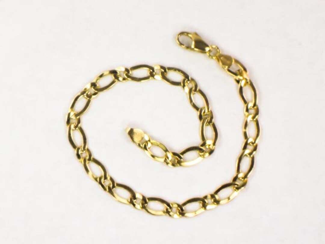 21-Inch Mid-Century Vintage 14K YG Fancy Italian Link Chain